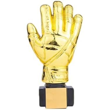 Imagem de Troféu de futebol, luva dourada, troféu de goleiro, série esportiva, troféu de honra, composição e gravação grátis, ouro, 26 * 13.5 * 6.5cm