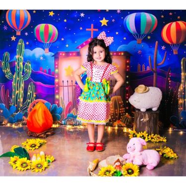 Imagem de Vestido Junino Luxo Vermelho