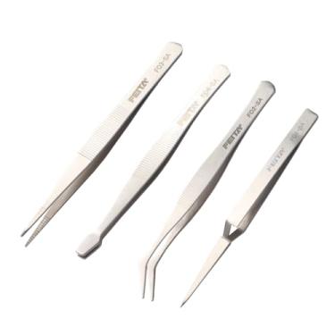 Imagem de FEITA Professional Craft Tweezers Stainless Steel Precision Tweezer Set for Hobby, Electronics, Model Making, Jewelry Picking Tool - 4 Piece