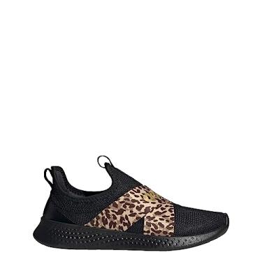 Imagem de adidas Tênis de corrida feminino Puremotion Adapt SPW - Roxo, Núcleo preto/dourado metálico, 34