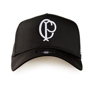 Imagem de Bone 9forty A-Frame Aba Curva Ajustavel Corinthians Futebol Basic Preto Aba Curva Preto New Era