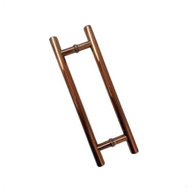 Imagem de Puxador Para Portas E Portões Rose Gold Brilhante 100cm