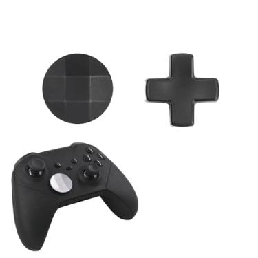 Imagem de D-pads 2 em 1 para controle Xbox One Elite Series 1 para controle Xbox One Elite Series 2 em aço inoxidável D-Pads de substituição para controle Xbox Elite 2 Core (preto)