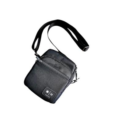 Imagem de Bolsa Pochet Necessaire Shoulderbag Maktub Prime Tira Colo Cor Preto cabe cel carteira oculos