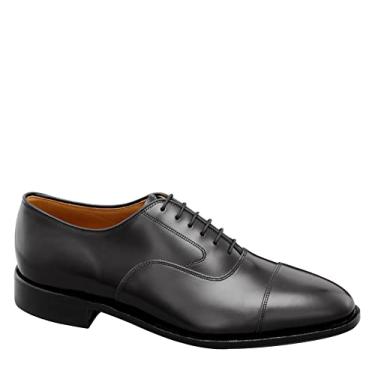 Imagem de Johnston & Murphy Sapato masculino Melton Cap Toe | Sapato social formal, Couro de bezerro preto, 8.5