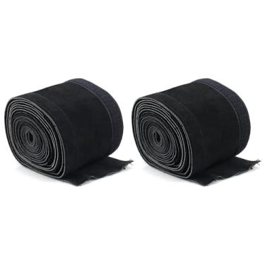 Imagem de TIANLYLIN Capa de cabo de tocha de soldagem TIG, couro resistente a chamas, costurado em Kevlar, 2 peças de mangas de cabo preto MIG/Plasma, capa Tig 698 cm