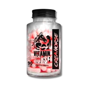 Imagem de Creatina 100% Pura Monohidratada e Micronizada Creahorse 1500mg 90 Caps - Vitamin Horse.