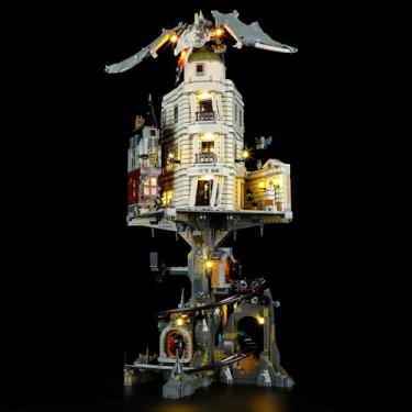 Imagem de MENZAVA LED Light Set Compatible with Lego 76417 Gringotts Wizarding Bank – Collectors' Edition Harry Potter Building Blocks Model - Model Set NOT Included