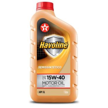Imagem de 15w40 HAVOLINE TEXACO SEMI SINTETICO API SL 1 LITRO MOTOR FLEX, Amarel