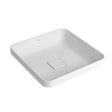 Imagem de Cuba Sobrepor Quadrada Slim 40cm Branca L.21040.17 Deca