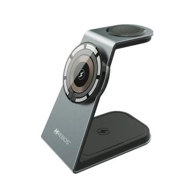 Imagem de Estação premium 3x1 carregador sem fio por indução dk-500 - Hrebos, CI
