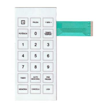 Imagem de Membrana teclado Para Microondas Brastemp Bmp 40 Aab Branca - TND