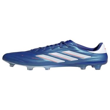 Imagem de adidas Chuteiras de futebol unissex Copa Pure II.1 Firm Ground Cleats, Azul lúcido/branco nuvem/vermelho solar, 8