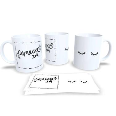 Imagem de Caneca de Porcelana Branca Personalizada Coleção Dindo e Dinda