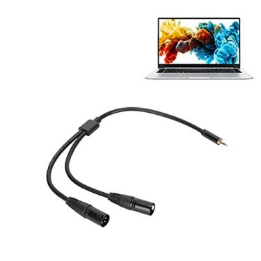 Imagem de Cabo Divisor XLR Duplo para Y de 3,5 Mm, Cabo Adaptador Divisor Y Duplo XLR Não Balanceado para 3,5 Mm (1/8) TRS Jack para Estúdio ou Apresentações Ao