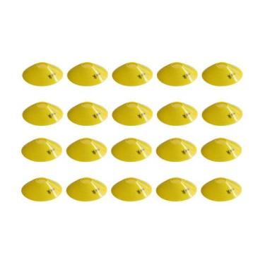 Imagem de Kit 20 Half Cones Chapeu Chines Treino Funcional e Exercício Funcional