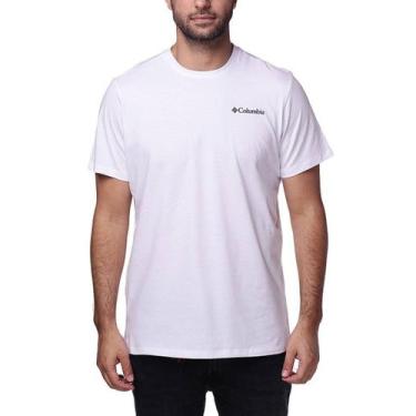 Imagem de Camiseta Columbia Masculina Basic, P, Branco