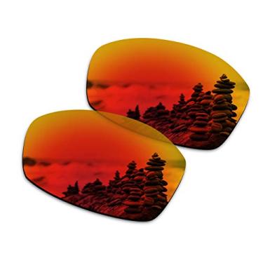 Imagem de SmartVLT Lentes de reposição masculinas Fire Red para óculos de sol Oakley New Whisker OO4141
