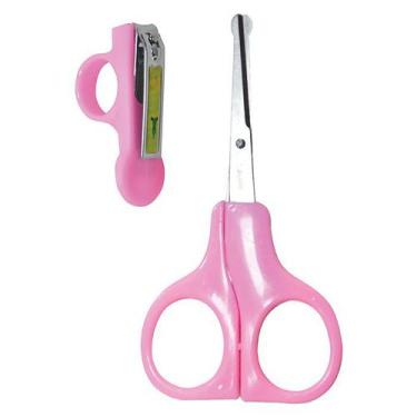 Imagem de Cortador de Unha e Tesoura Para Bebê Kit Manicure 2 Peças - Art Baby