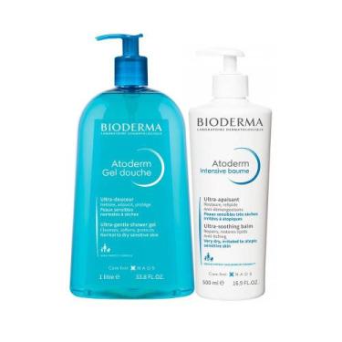 Imagem de Kit Corporal Bioderma Atoderm - Gel de Banho Hidratante e Creme Hidrat