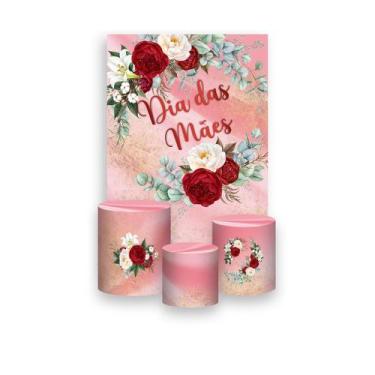 Imagem de Painel De Festa Vertical 1,50 x 2,20 + Trio De Capas Cilindro - Dia da