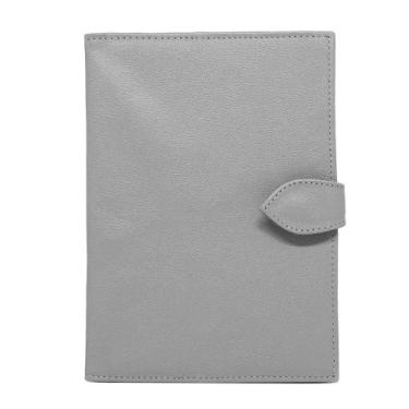 Imagem de Porta Cartão de Vacina de Couro - Cinza - Relicário Bolsas e Pastas, C
