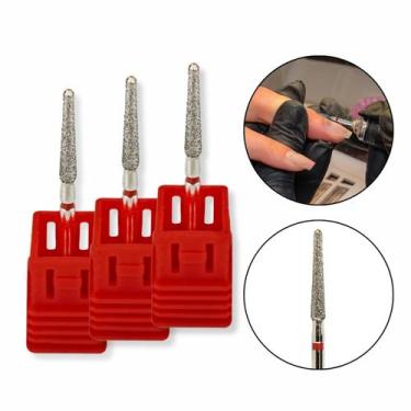 Imagem de Kit 3 Brocas Diamantadas Flame S (F) 720 Corte Fino Lixadeira Elétrica