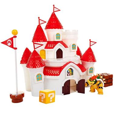 Imagem de Super Mario 58541 Nintendo Super Mario Mushroom Kingdom Castle Playset with Exclusive 2.5” Bowser Figure , White