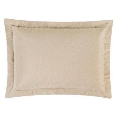 Imagem de Porta Travesseiro Avulso Matelado 200 Fios Percale 01 Peça Caqui - BIA