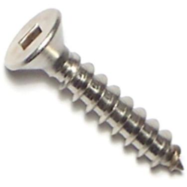 Imagem de Hard-to-Find Fastener 014973182427 Parafusos de chapa de metal de cabeça chata quadrada 25 x 2,5 cm, 18 peças