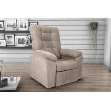 Imagem de Poltrona Reclinável MX61 Onix Suede Bege B251- Matrix - LM DECOR