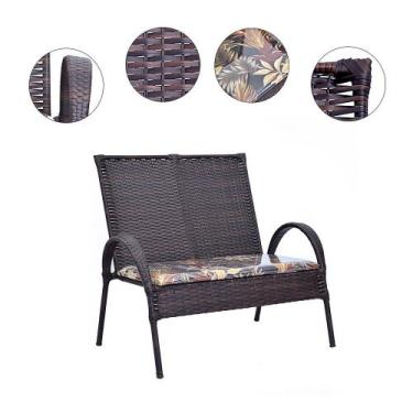 Imagem de Namoradeira de Área Elisa com Estofamento - STORE MOVEIS, 13.460