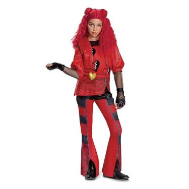 Imagem de Descendants Red Deluxe Costume, Official Disney Descendants The Rise of Red Costume Jumpsuit, Wig not Included, Child Size (10-12)