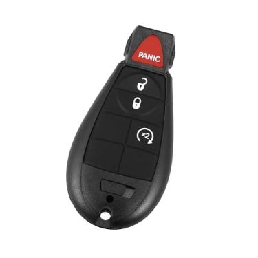 Imagem de Hihaha Nº 68105083AG/68105083AC/68105083AD/68105083AE/68105083AF/68508732AA Controle remoto de entrada sem chave de carro para Jeep Cherokee 2014-2023/carro/plástico metal/1 peça preta