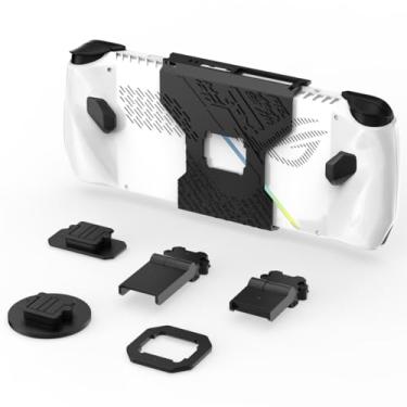 Imagem de Conjunto de Acessórios de Suporte Completo para ASUS ROG Ally, Suporte Ajustável, Adaptador Magetic Compatível com MagSafe da Breed Gaming, Preto
