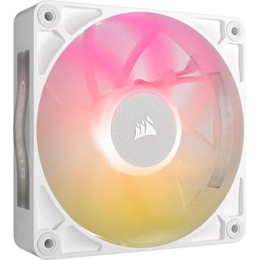 Imagem de CORSAIR Ventoinha grossa iCUE Link RX120 MAX RGB 120 mm PWM – Alta pressão estática – Rolamento magnético – Ventilador único – Branco