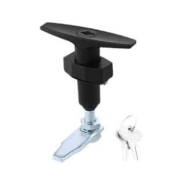 Imagem de Ｂｅｓｇａ Conjunto de Correspondência T Alças Trava, Trava de Segurança, Substituir, Prático, Trava de Porta de Galpão Ferramentas Caixa Trava Trava de Porta de, Língua Longa, 8.2x6.2x9.8 Cm