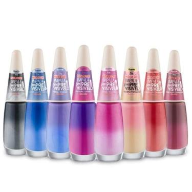 Imagem de Kit 8 Esmaltes (Im)Previsivel Duo Color - Impala Muda de Cor
