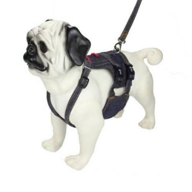 Imagem de Coleira Peitoral Para Cães e Gatos - Au Au Miau Company, JEANS, 6