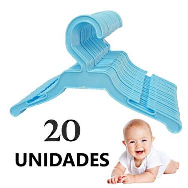 Imagem de Kit 5/10/20/30/50 Cabide Para Bebê Infantil Coloridos Menina Menino Pl