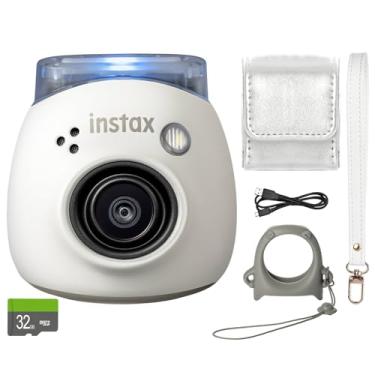 Imagem de FUJIFILM Câmera digital Fuji INSTAX PAL branco leitoso + capa personalizada e pacote de acessórios para cartão de memória de 32 gb