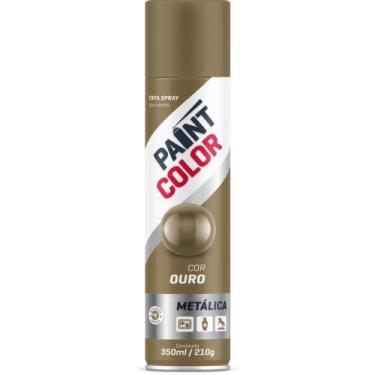 Imagem de Tinta SPRAY Metálica Paintcolor Ouro 350ML - Baston