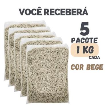 Imagem de Kit Elástico Ou Borrachinha Para Dinheiro Escritório Embalagem - Escol