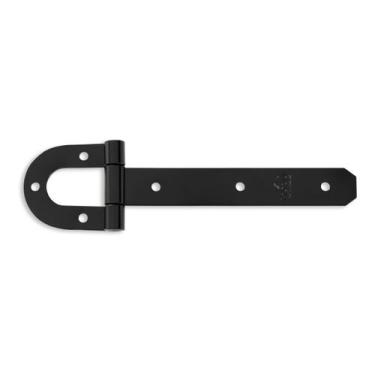 Imagem de Dobradiça Ferradura N-2 25cm Forsul para portão, porteira e porta Pret