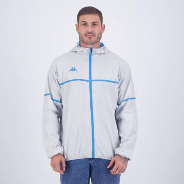 Imagem de Jaqueta Kappa Corta Vento Flow Cinza, P