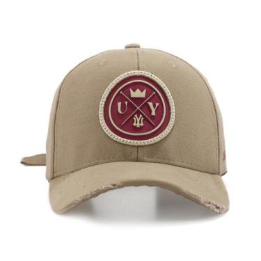 Imagem de Boné Bordado com Rasgadinho Use Young com Aba Curva Unissex, Bege