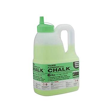 Imagem de TAJIMA Micro Chalk – Verde fluorescente 2,7 kg (2,7 kg) Giz Snap-Line Ultrafino com garrafa durável e bocal de fácil enchimento – PLC2-FG2700