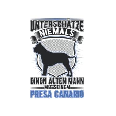 Imagem de Presa Canario Notizbuch: Presa Canario Alter Mann Dogo Canario / 6X9 Zoll / 120 Linierte Seiten