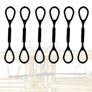 Imagem de CashBeat Pacote com 6 rolhas deslizantes para trompete, rolha de silicone para trompete, acessório universal para trompete Yamaha, Bach, Conn, King, acessório de instrumento de latão para proteção e