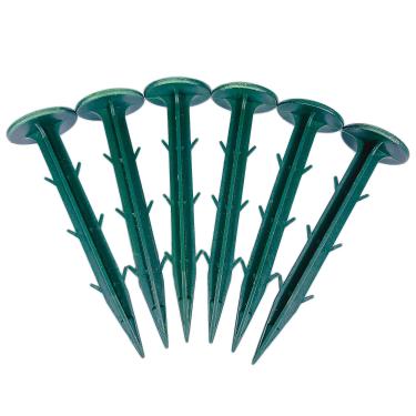 Imagem de Nigh 70 peças de estacas de plástico HPDE de jardim de 11 cm âncoras de alta resistência, pontas de ancoragem de paisagem de plástico para manter a rede de jardim para baixo, fixação de cerca,